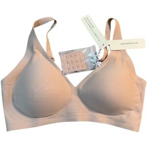 Vertvie Wireless‎ Bra Medium Beige Comfort Breathable Adjustable NWT